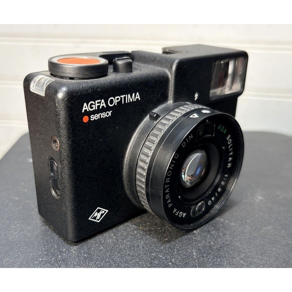 Vtg Agfa Optima Sensor 35mm Compact Film Camera New Batteries Installed *tested*
